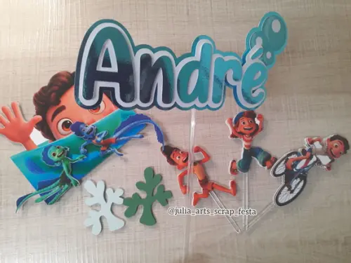 Topo de Bolo/Cake Topper Luca