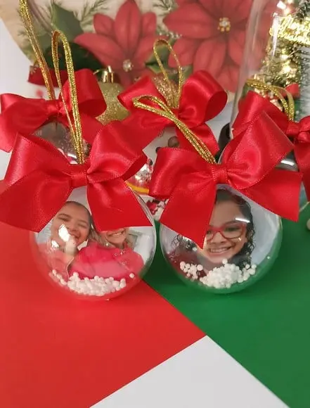 Bolinhas de Natal Personalizadas com Fotos, Esferas de Natal