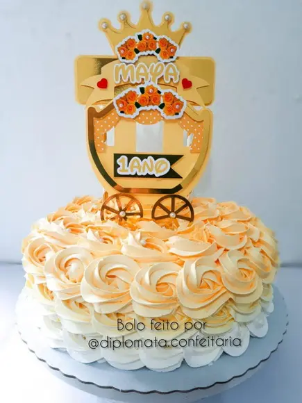 Topo de Bolo/cake Topper Realeza Carruagem