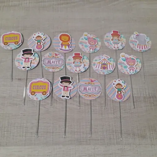 Topper para docinhos Circo