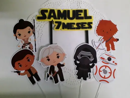 Topo de Bolo/cake Topper Star Wars Cute