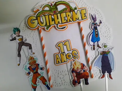 Topo de Bolo/Cake Topper Dragon Ball