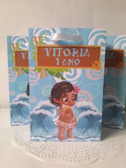 Sacolinha Personalizada Moana Baby