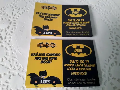 Convite Personalizado Batman