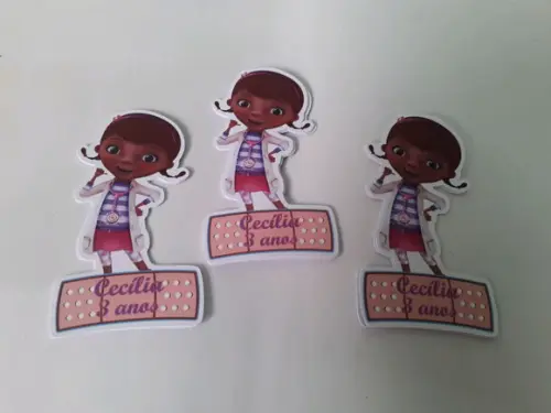 Apliques para Tubetes Personalizados Dr Brinquedos