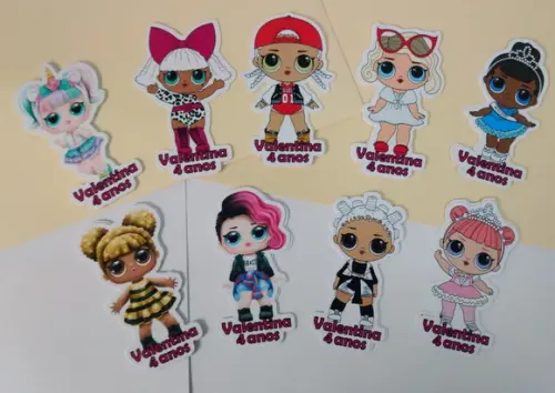 Apliques para Tubetes Personalizados Lol