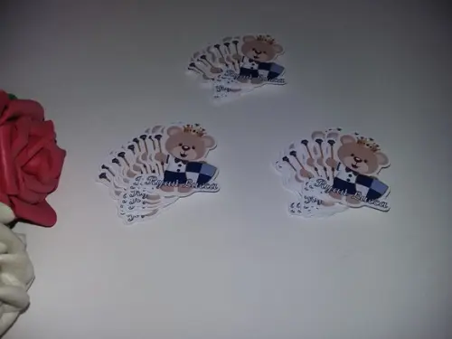 Apliques para Tubetes -Ursinho Realeza 02