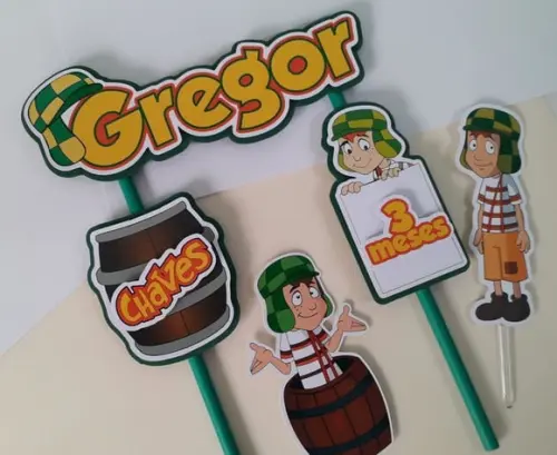 Topo de Bolo/cake Topper Chaves