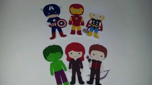 Apliques para Tubetes Vingadores