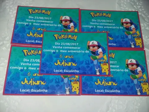 Convite Personalizado- Pokémon