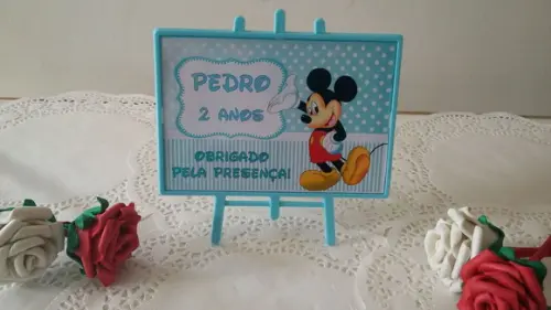 Porta Retrato Cavalete - Mickey - Informações na Descrição