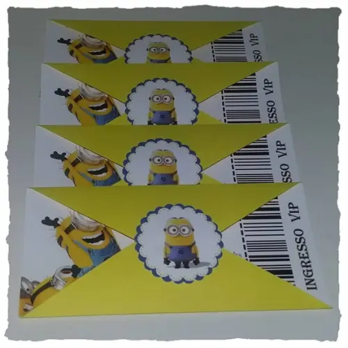 Convite Ingresso Minions