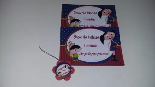 Adesivo p/ Sacola +tag de Agradecimento
