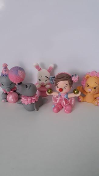 Aplique Circo Rosa Lembrancinha