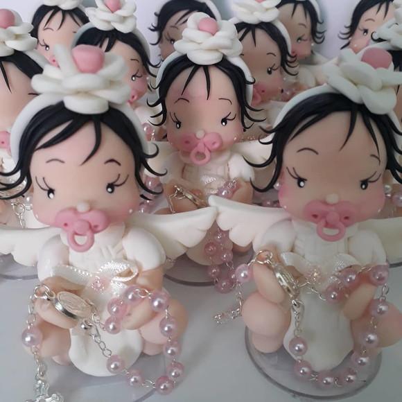 Lembrancinha de Batizado Menina c Terço
