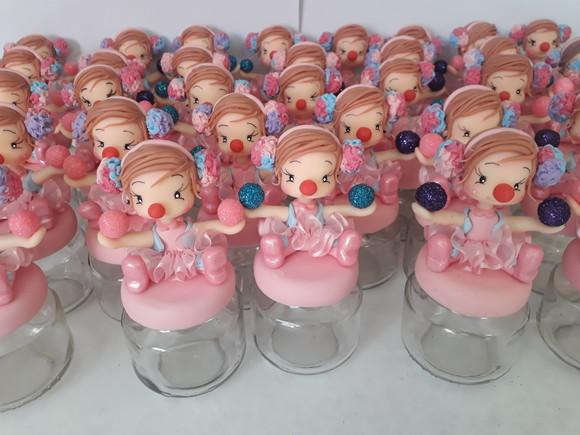 Palhacinha Circo Rosa Potinho