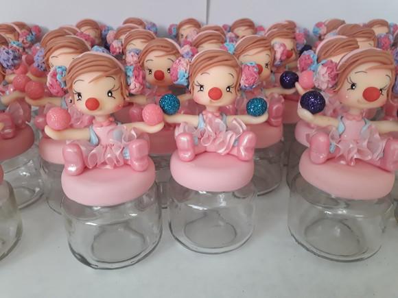 Palhacinha Circo Rosa Potinho