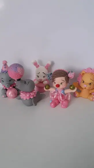 Aplique Circo Rosa Lembrancinha