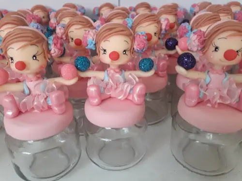Palhacinha Circo Rosa Potinho