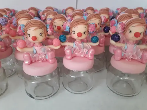 Palhacinha Circo Rosa Potinho