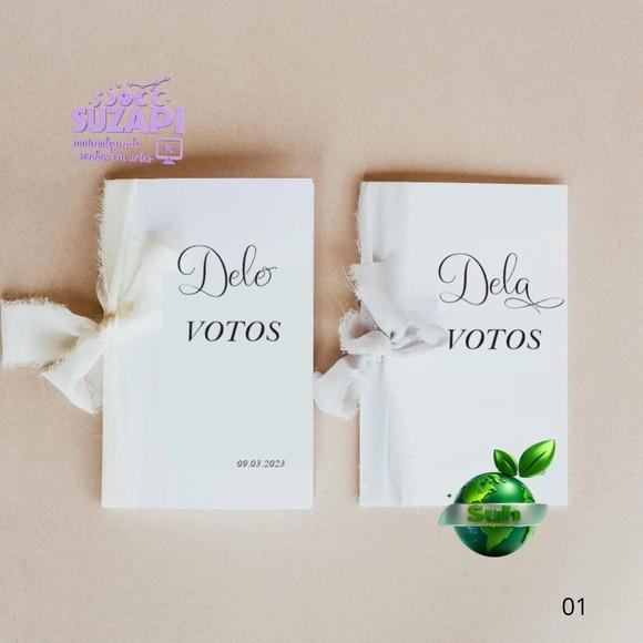 2 Votos de Casamento Minimalista