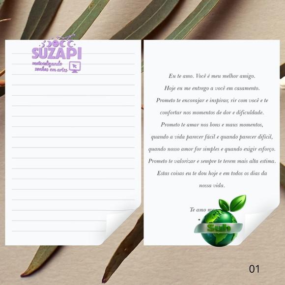 2 Votos de Casamento Minimalista