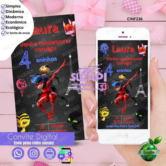 Convite as Aventuras Digital Virtual Whatsapp
