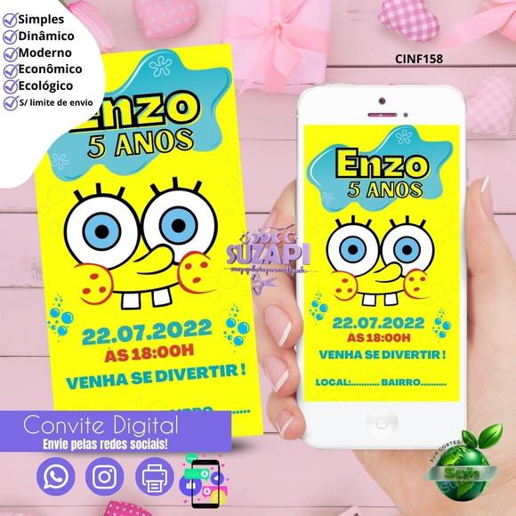 Convite Bob Espoja Digital Virtual Whatsapp