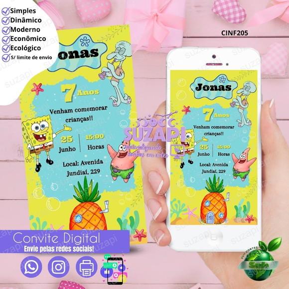 Convite Bob Espoja Digital Virtual Whatsapp