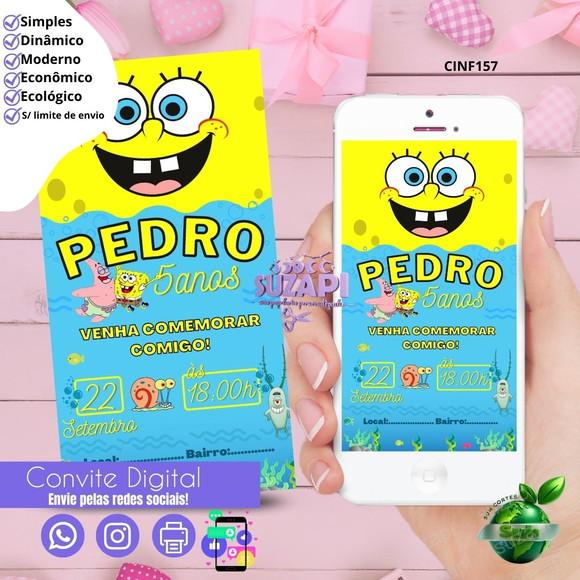 Convite Bob Espoja Digital Virtual Whatsapp