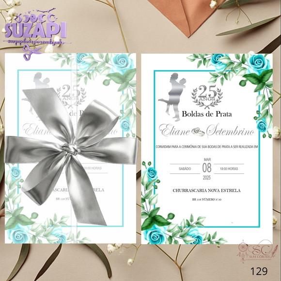 Convite Bodas de Prata Exclusivo