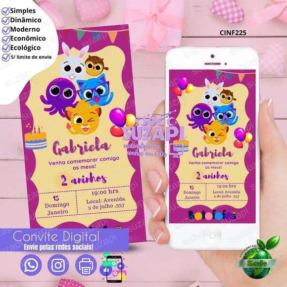Convite Bolofofo Digital Virtual Whatsapp