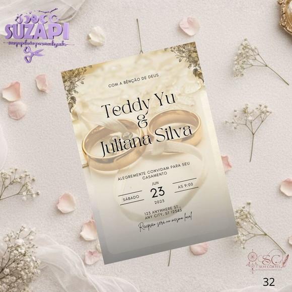 Convite de Bodas de Ouro Tam A5