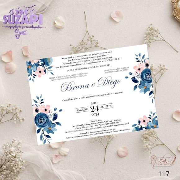 Convite de Casamento Aul Marinho com Rosa Tam A4