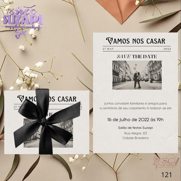 Convite de Casamento Jornal Exclusivo