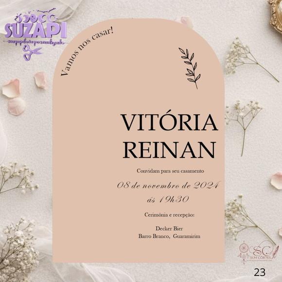 Convite de Casamento Rustico Exclusivo