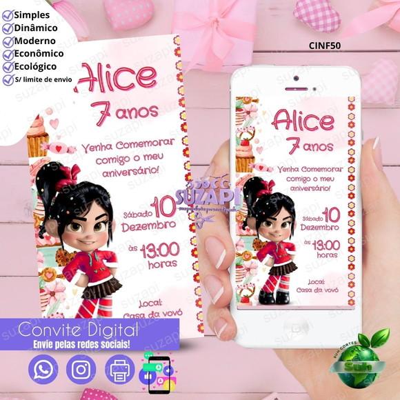 Convite Detona Ralph Digital Virtual Whatsapp