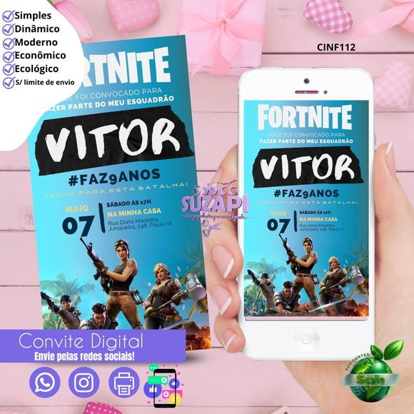 Convite Free Fire 2 Digital Virtual Whatsapp
