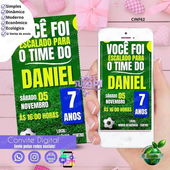 Convite Futebol Digital Virtual Whatsapp