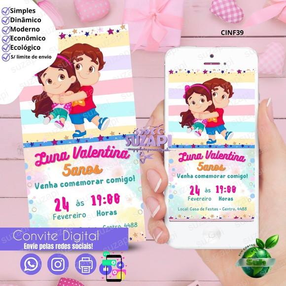 Convite Maria Clara Jp Digital Virtual Whatsapp