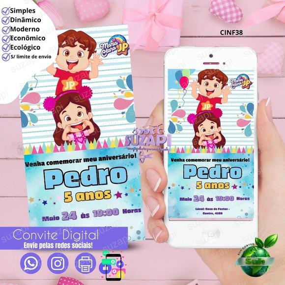 Convite Maria Clara Jp Digital Virtual Whatsapp