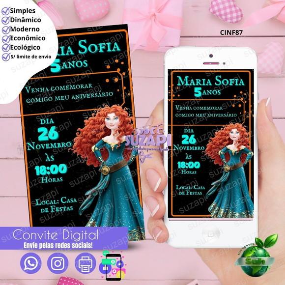 Convite Merida Valente Digital Virtual Whatsapp