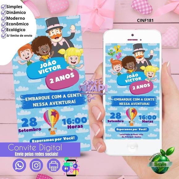 Convite Mundo Bita Digital Virtual Whatsapp