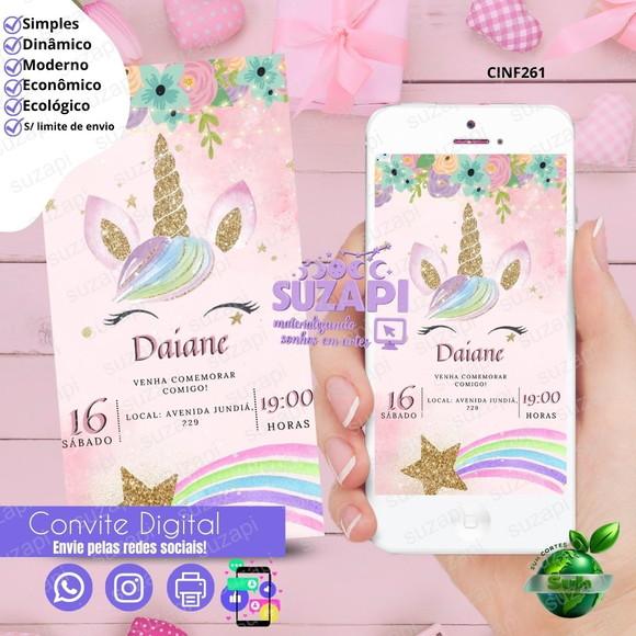 Convite Unicórnio Digital Virtual Whatsapp