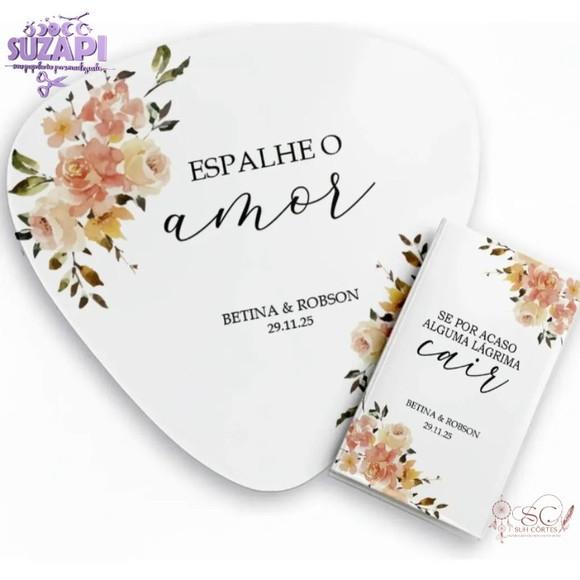 Kit Lagrima Alegria e Ventarola Personaliza Terracota