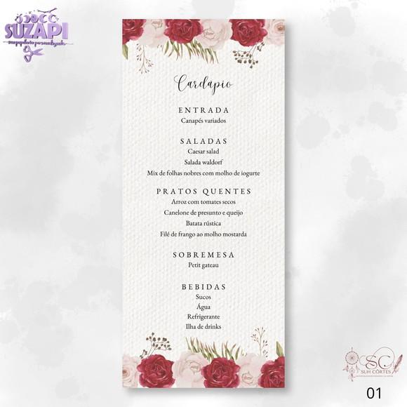 Menu Marsala 10x29cm