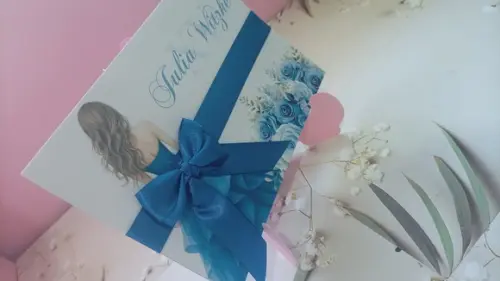 Convite de 15 Anos Boneca Azul Royal A5