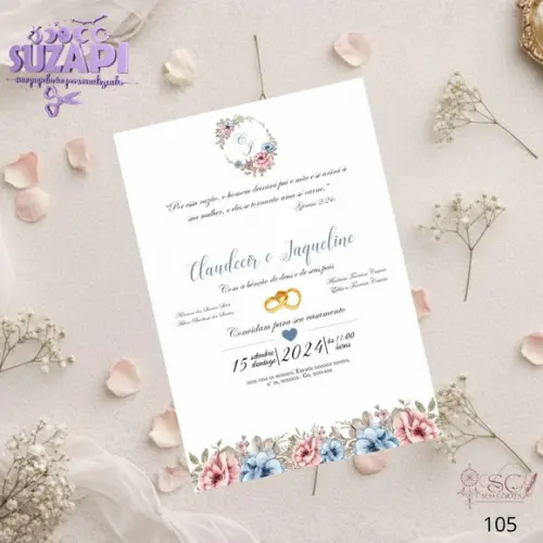 Convite de Casamento Candy Tam A5