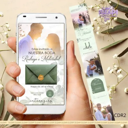 Convite de Casamento Interativo Mais Video