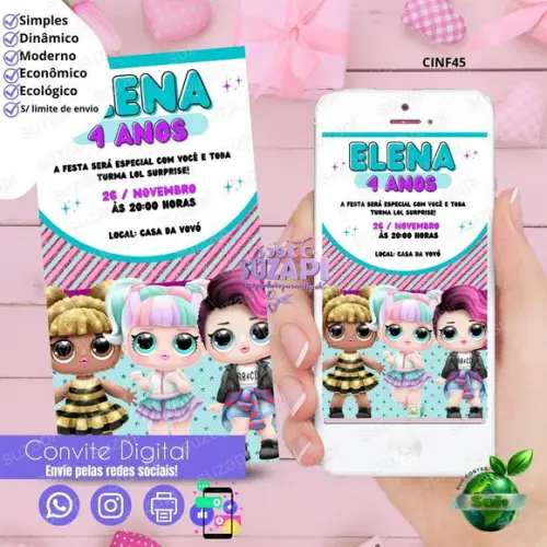 Convite Lol Digital Virtual Whatsapp